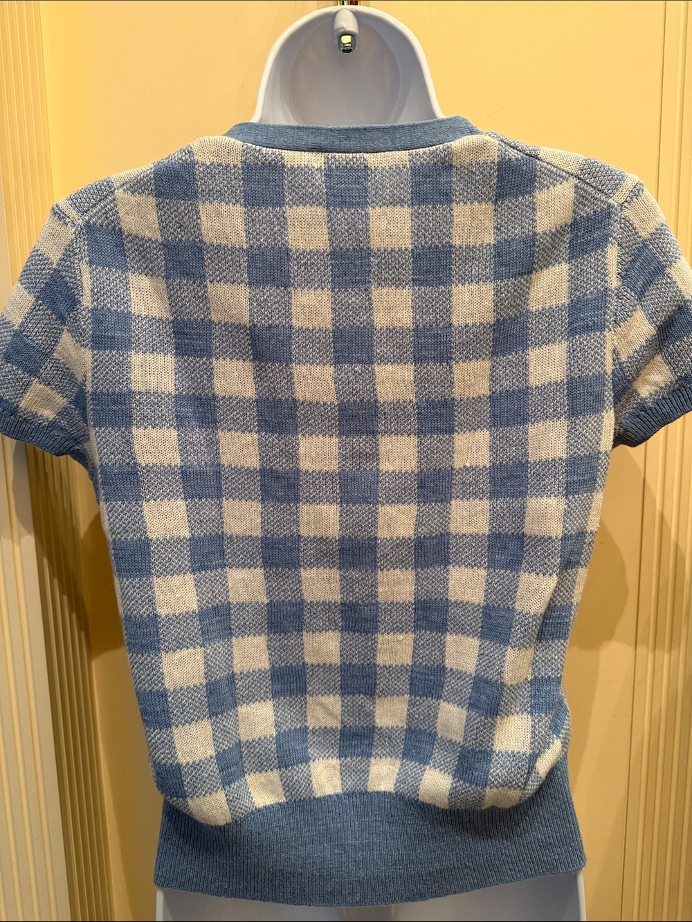 Gingham Short-Sleeve Cardigan
Polo Ralph Lauren BNWT - Size S - Picture 6 of 9